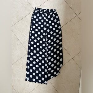 Polk Dot Pants dark blue with white dots